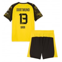 Borussia Dortmund Pascal Gross #13 Domáci Detský futbalový dres 2025-26 Krátky Rukáv (+ trenírky)